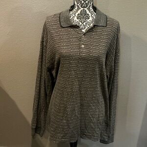 Jhane Barnes Multicolor Patterned Polo Size Large